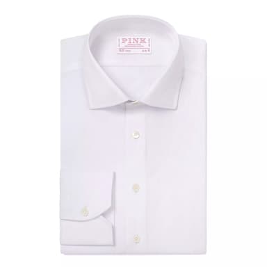 White Slim Fit Ramses Poplin Dress Shirt