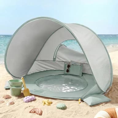 Tiny Land® 4-in-1 Tent: Beach Tent & Sand Toy Set