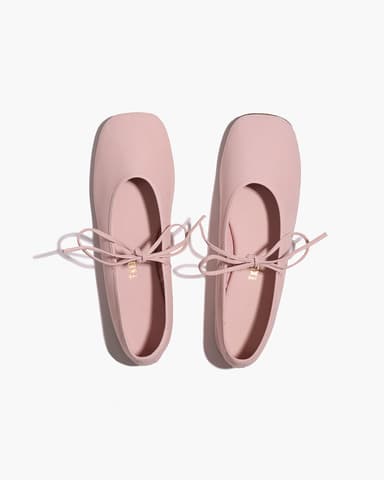 Square Toe Reese Suede - Bare Pink