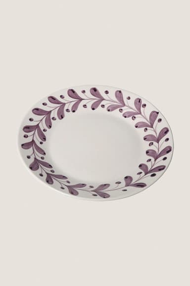Aubergine Anna Dessert Plate