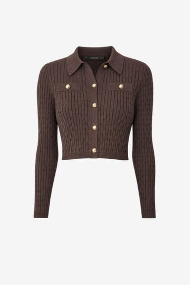 POSIE COLLARED BUTTON-FRONT JACKET