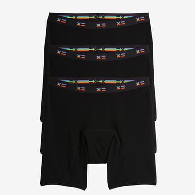 First Line Period 9" Boxer Briefs 3-Pack - Rainbow X=
