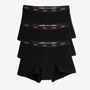First Line Period 4.5" Trunks 3-Pack - Rainbow X=