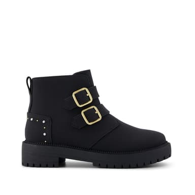 Black Nubuck Faux Leather w/ Studs Simone Kids Boot