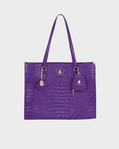 Classic City Tote Bag in Purple