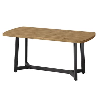 63" Modern Executive Desk, Solid Pine Wood Computer Desk for Home Office