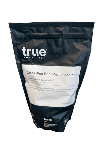 100% Grass-Fed Beef Protein Isolate Trueflavor Chocolate Covered Banana WITH OTHER NATURAL FLAVORS 1lb