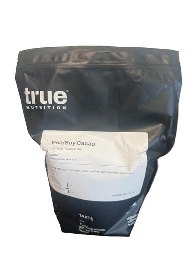 Cacao  Sweetened with Monk Fruit 50% Pea Protein Isolate non-GMO, 50% Soy Protein Isolate – non-GMO 2lb