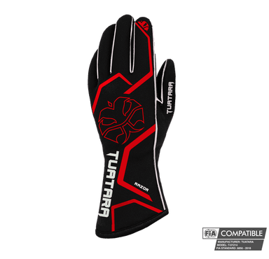 Tuatara Razor Red FIA 8856-2018 racehandschoenen (pre-order)