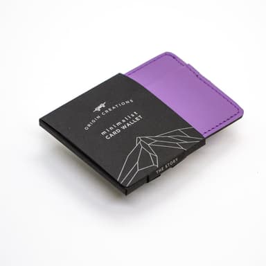 Minimalist Card Wallet - Mountaingem Purple