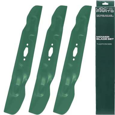 742P05086 Cub Cadet 54 Inch High Lift Blades Replacement, 3 Pack | Diamond (S-pattern), 490-110-C194 490-110-F194 742-05086 490-110-Y194 ZTS2 ZT2 54" ZT1-54 Cra