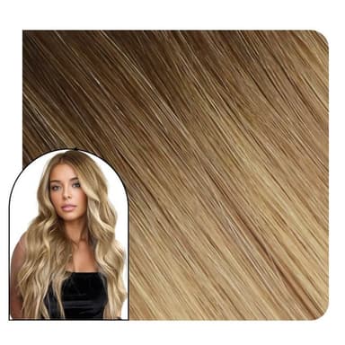 [US Only][50% Off] Virgin Seamless Injection Tape in Extensions Warm Blonde Brown #3/8/22