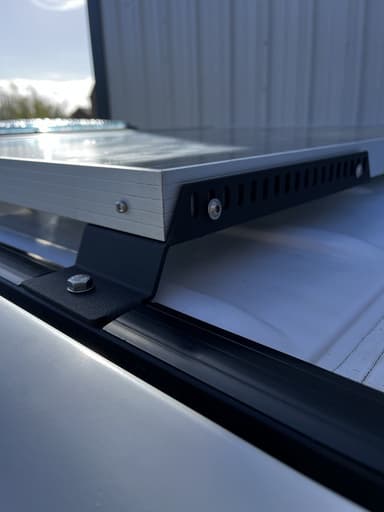 Mercedes sprinter / vw crafter solar panel roof rail mounts