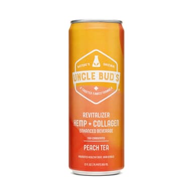 Uncle Bud’s Hemp & Marine Collagen Peach Tea Beverage (Non-Carbonated)