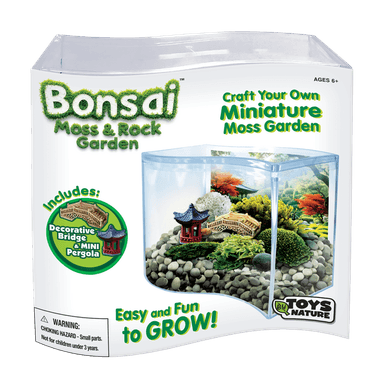 Bonsai Moss & Rock Garden Wave Terrarium