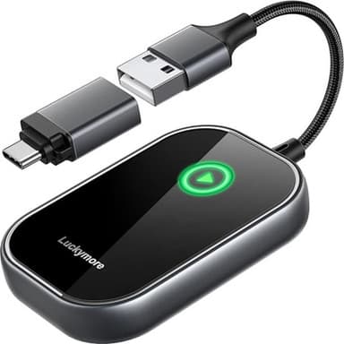 Luckymore Carplay Adapter Converts Wired to Wireless Dongle