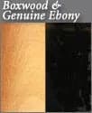Genuine Ebony and Natural Boxwood