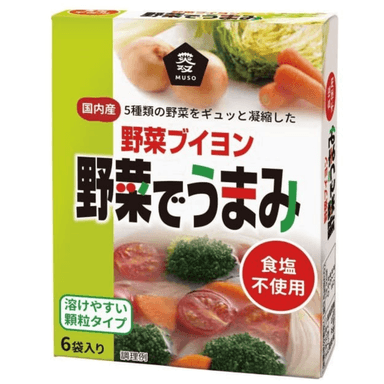ムソー 野菜でうまみ〈食塩無添加〉 3.5g×6【MS】