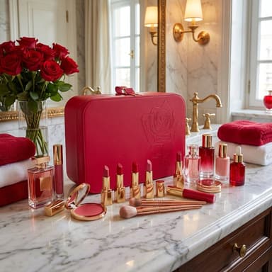 Rose Storage and Carry on Travel Case with Lock by GOOROO