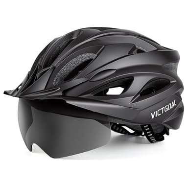 VICTGOAL Adult Bike Helmets – Goggles, Visor & LED Options