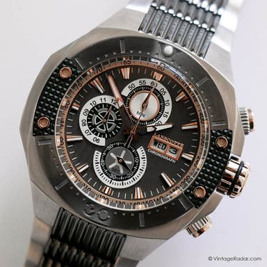 Vintage Lanscotte Chronograph Men's Watch | Durable Stainless Steel Watch