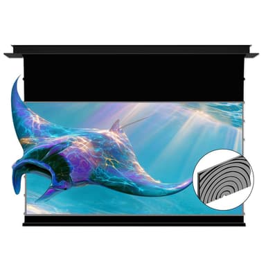 VIVIDSTORM PHANTOM Recessed In-Ceiling SilicaFlex Motorized  Fresnel Long Throw ALR Projector Screen Pre-order