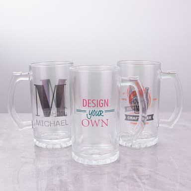 16 oz Glitter Galaxy Beer Stein