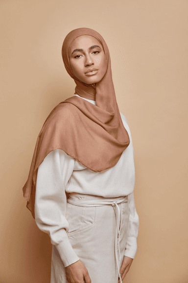 Breathable Modal Hijab - Cinnamon