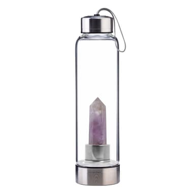 Amethyst Crystal Point Water Bottle