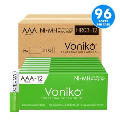 Wholesale AAA HR03 NIMH Rechargeable Batteries