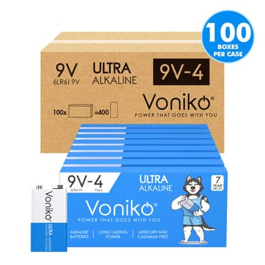 Wholesale 9V 6LR61 Alkaline Batteries