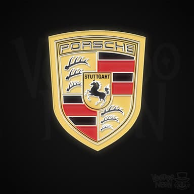 Porsche Crest Sign