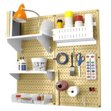 Craft & Hobby Pegboard Organizer Kit - Pegboard With Accessories