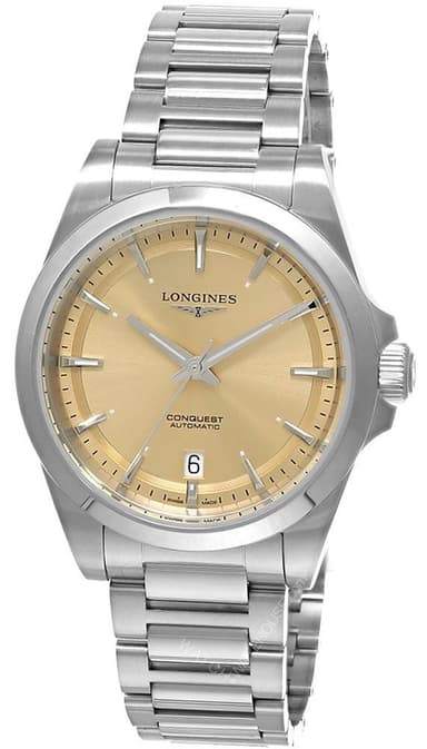 LONGINES Conquest Automatic SS 38MM Gilt Dial Men's Watch L3.720.4.62.6 