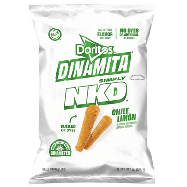 Doritos Dinamita Simply NKD Rolled Chile Limon Tortilla Chips, 10.75 oz