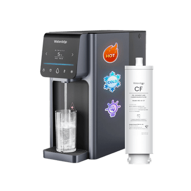 Waterdrop A1 Reverse Osmosis Hot Cold Water Dispenser with CF Replacement Filter Combo