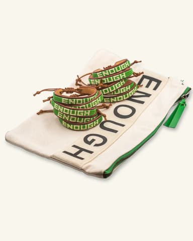 ENOUGH Beaded Leather Bracelet Pack (10 Pack)