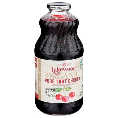 Lakewood Juice Cherry Tart Pure Organic - 32 Fluid Ounce, Case of 6