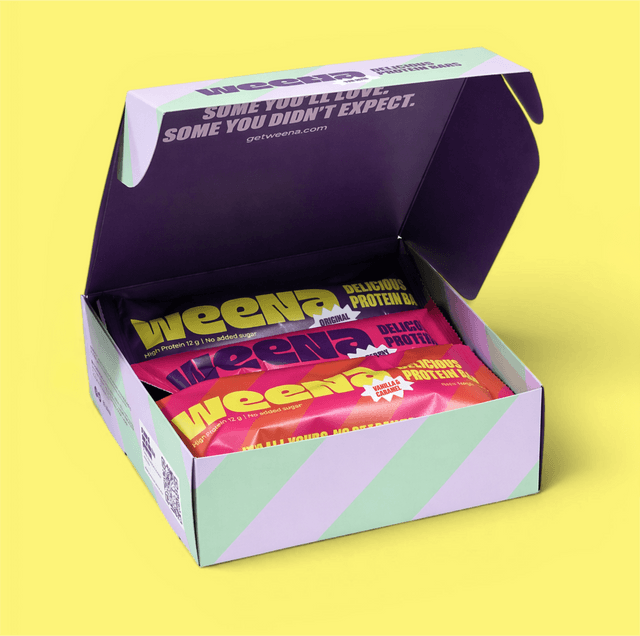 Weena The Mix - 6 Protein Bars, 3 Flavours
