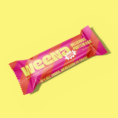 Weena Delicious Protein Bar - Vanilla & Caramel - 12 x 50 g