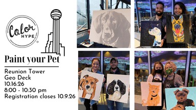Paint Your Pet: Reunion Tower Geo Deck