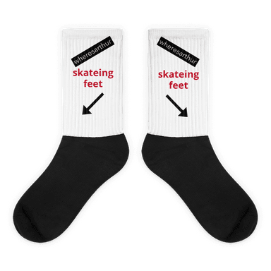 wheresarthur™ skating feet socks