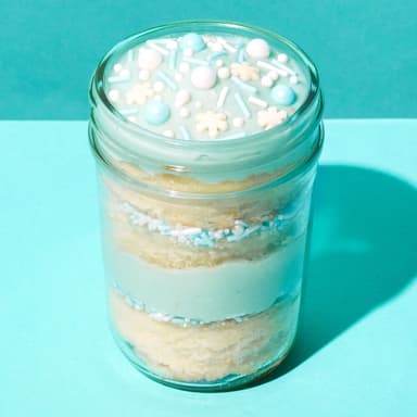 White Chocolate Mint Cupcake Jar