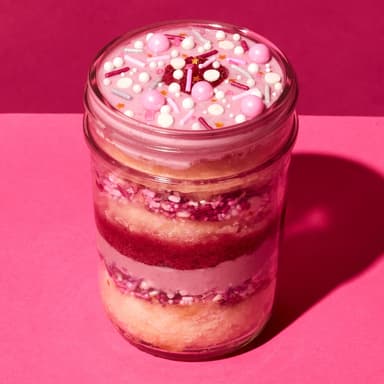 Sparkling Cranberry Cupcake Jar