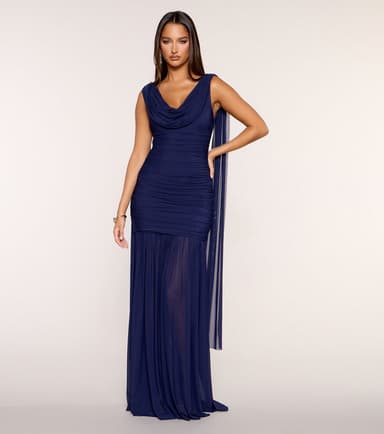 Celandine Sash Mermaid Formal Dress