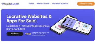 WebsiteBuySell24.com – Profitable Online Marketplace for Sale