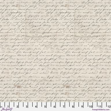 Fabric FreeSpirit Charcoal Handwriting Palette Curated by the Quarter Yard PWTH318.CCHARCOAL