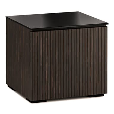 Salamander Designs Chameleon Collection Manhattan 217 Twin Subwoofer Enclosure (Maro Ebony Doors and Black Glass Top)