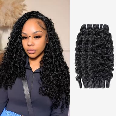 UK Shipping | Burmese Curly Hair Bundles with Spiral Ends 100% Human Hair Weaves
