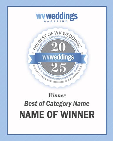 Best of WV Weddings 2025 Customized Winner Plaque